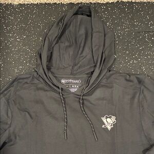 47 Black Hooded NHL Penguins Athletic Hoodie for Men